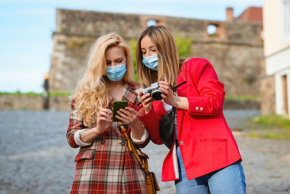 bigstock Happy Girls Traveling Together 367179442