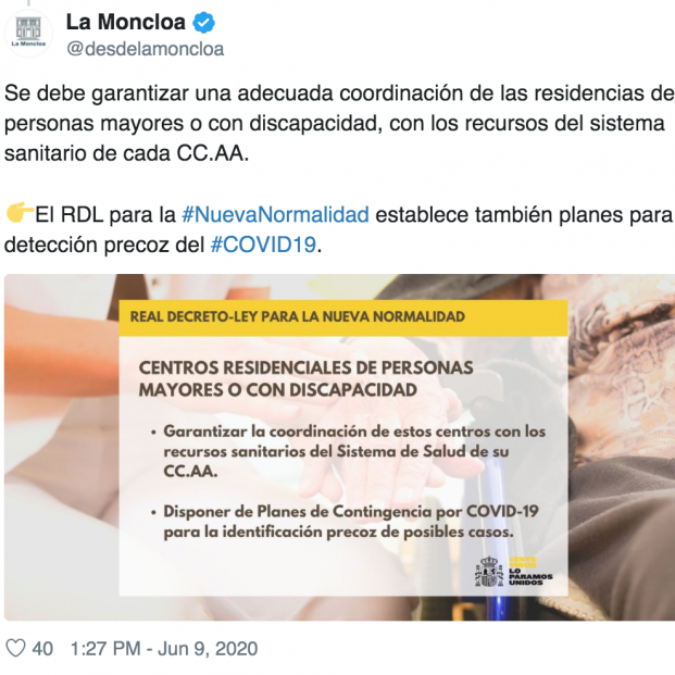 tweet moncloa residencias