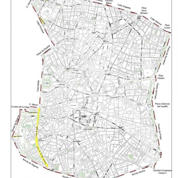 Mapa Madrid Central