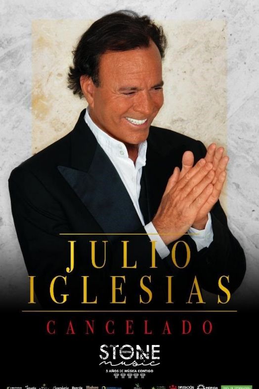 EuropaPress 3194344 cartel cancelacion concierto julio iglesias stonemusic festival merida