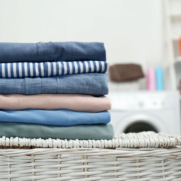 bigstock Stack Of Fresh Laundry On Bask 349591267