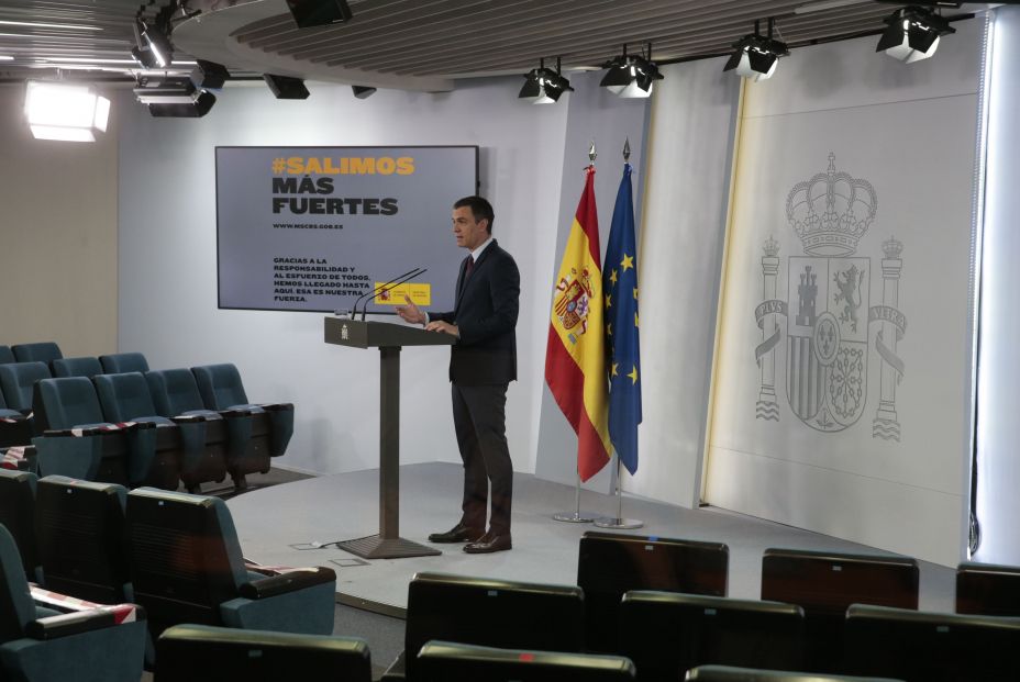 EuropaPress 3200670 presidente gobierno pedro sanchez comparecencia despedir estado alarma