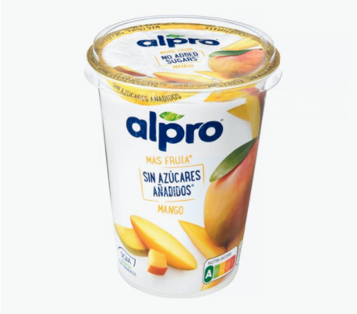 Postre de soja sabor mango Alpro sin azúcares añadidos
