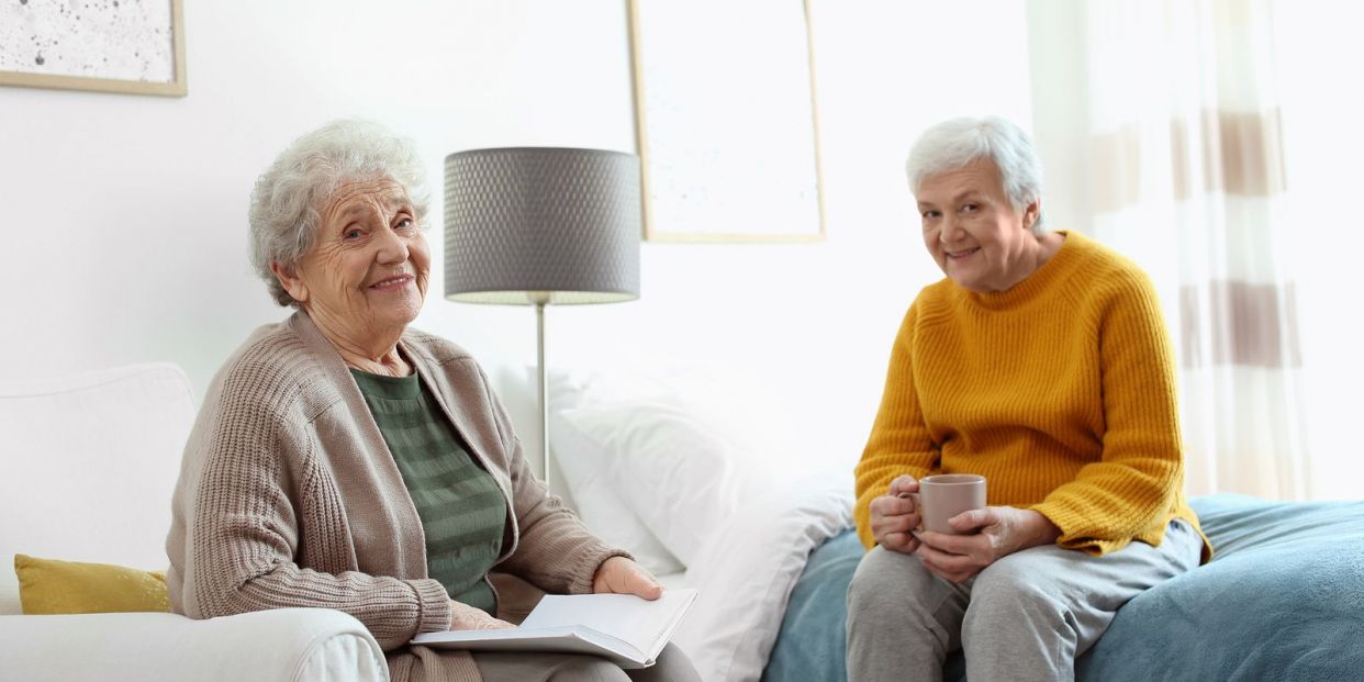 bigstock Elderly Women Spending Time To 349230364