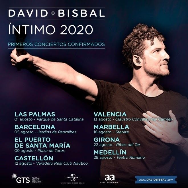 Todos los detalles de la gira más íntima de David Bisbal: conciertos, ciudades y fechas
