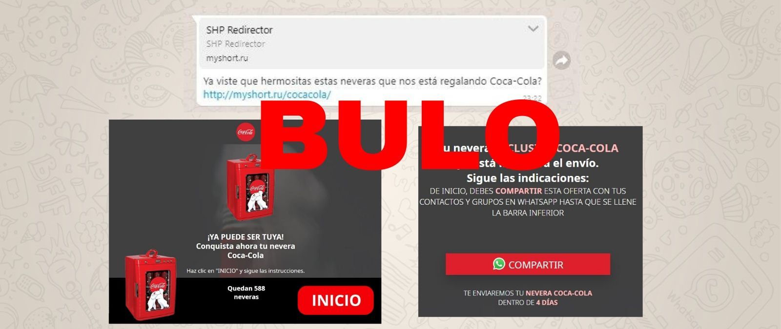 No, Coca-Cola no está regalando neveras por contestar a tres preguntas: es un fraude