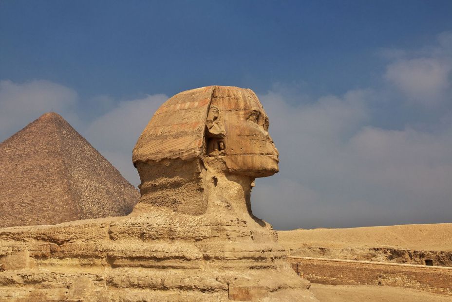 bigstock Great Sphinx And Pyramids Of A 372040315