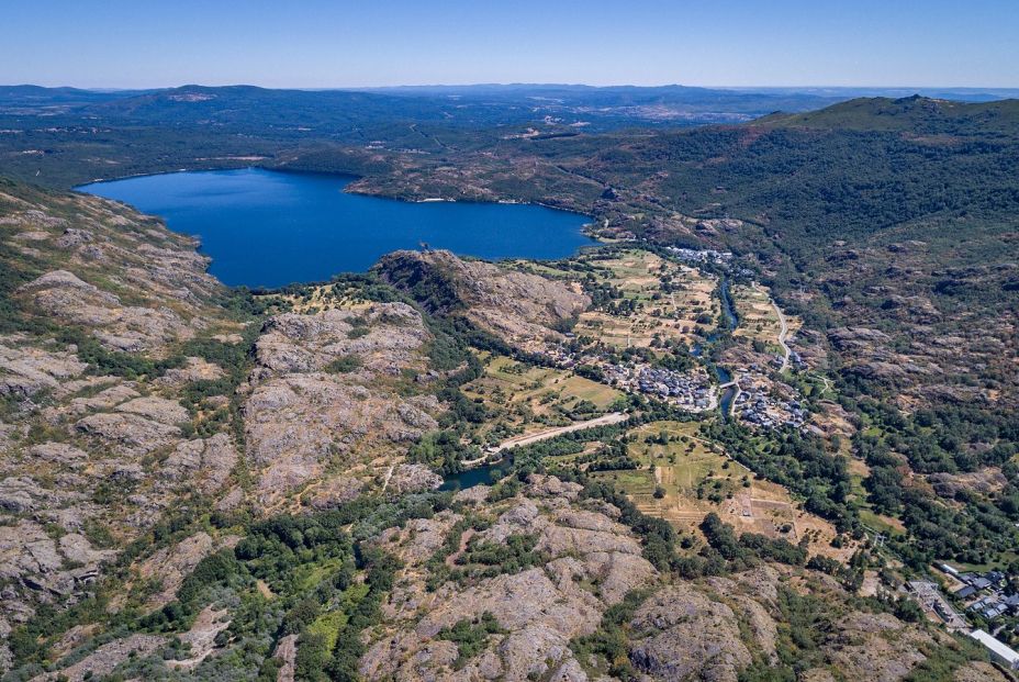 bigstock Aerial View Of Sanabria Glacie 375209908