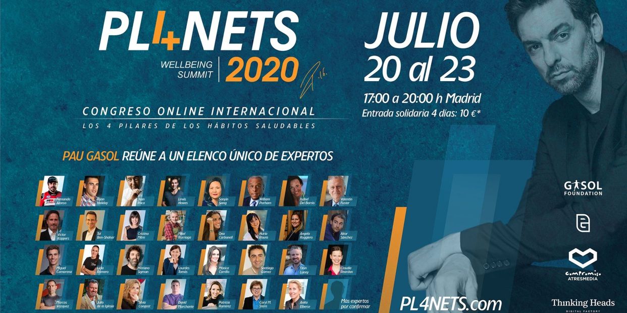 Pau Gasol organiza el congreso Pl4nets Wellbeing Summit Foto: Europa Press Pau Gasol organiza el congreso Pl4nets Wellbeing Summit Foto: Europa Press