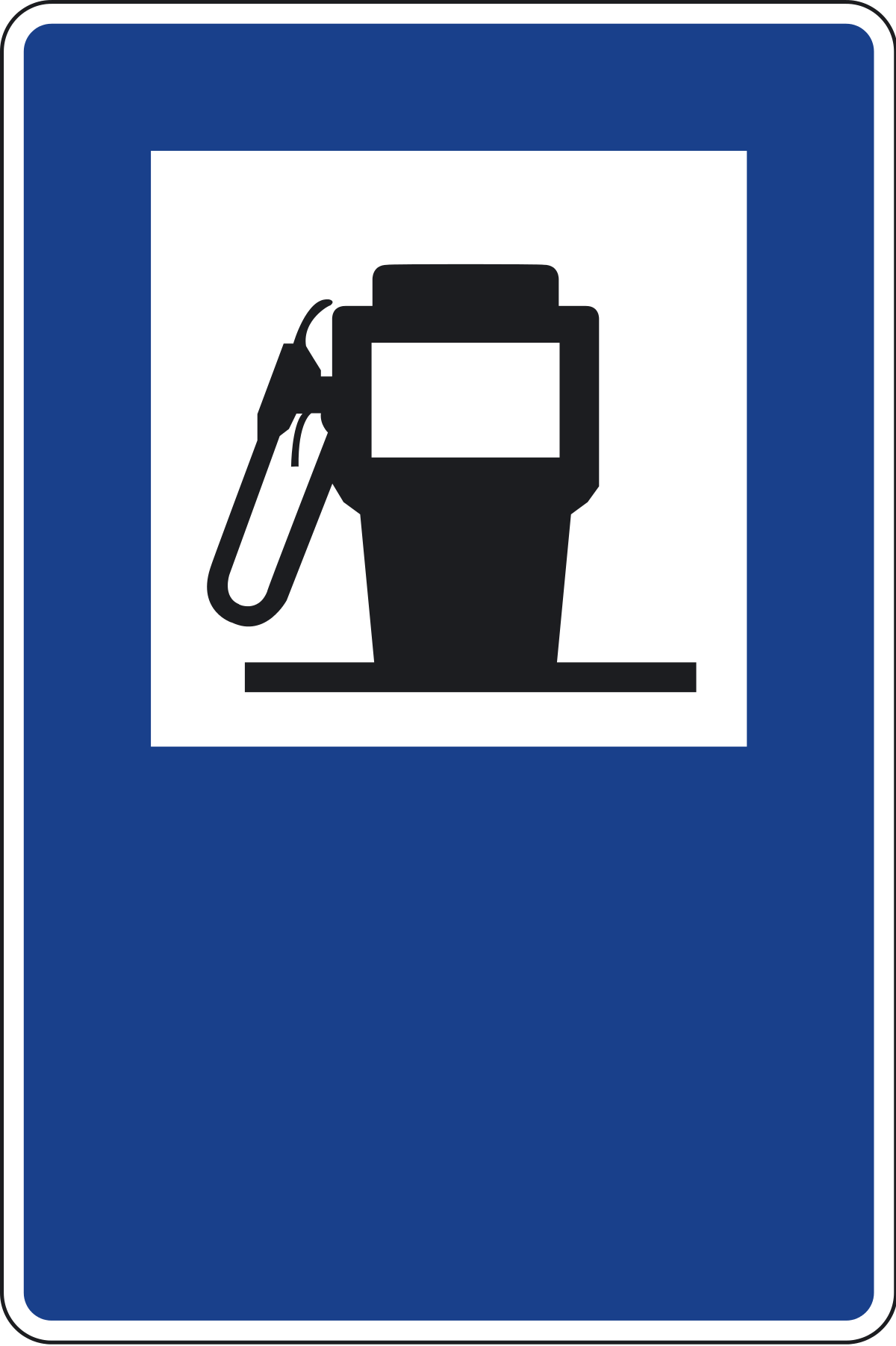 Señal gasolinera