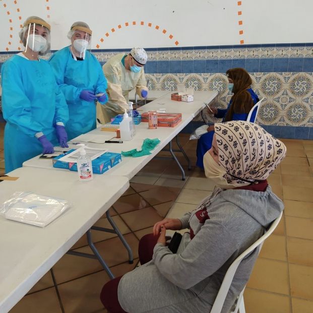 Temporeras marroquíes en Huelva. Foto: Europa Press