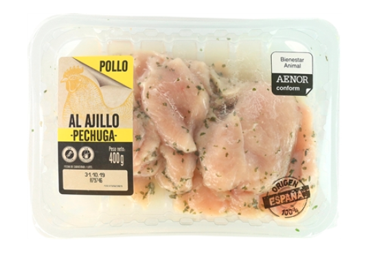 Pollo al ajillo Lidl