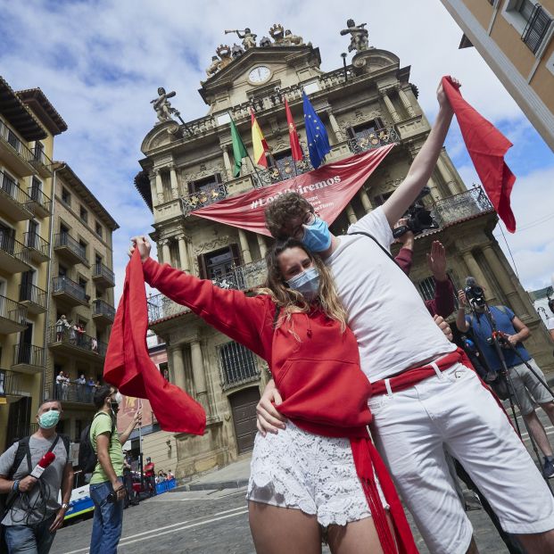La 'no celebración' de los Sanfermines. Foto: Europa Press