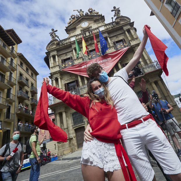 La 'no celebración' de los Sanfermines. Foto: Europa Press La 'no celebración' de los Sanfermines. Foto: Europa Press