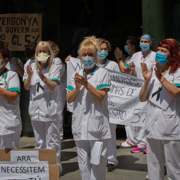 Sanitarios catalanes. Foto: Europa Press