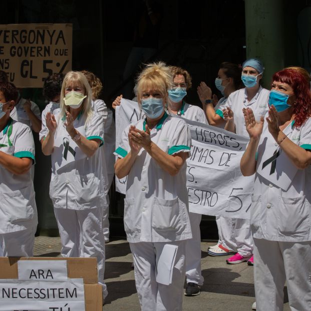 Sanitarios catalanes. Foto: Europa Press Sanitarios catalanes. Foto: Europa Press