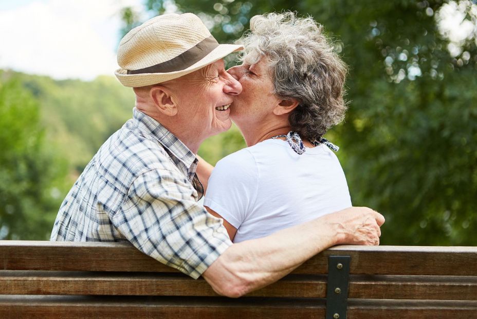 bigstock In love seniors dating in the  349602274