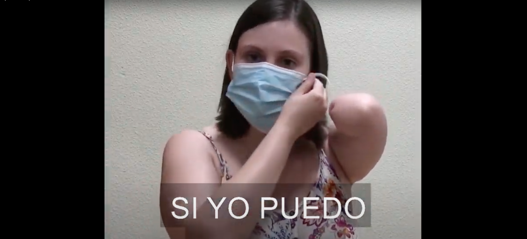 Personas con discapacidad conciencian sobre el uso de la mascarilla: "Si yo puedo, tú también"