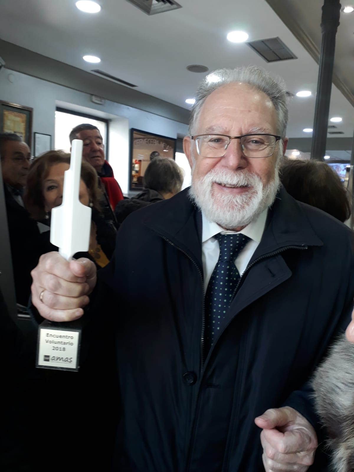 José Toral, premiado como Mejor Voluntario Mayor del año de la Comunidad de Madrid.