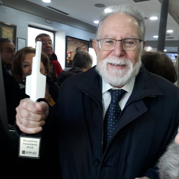 José Toral, premiado como Mejor Voluntario Mayor del año de la Comunidad de Madrid.