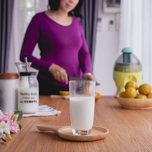 bigstock Kitchen Table With Glass Of Mi 279805639