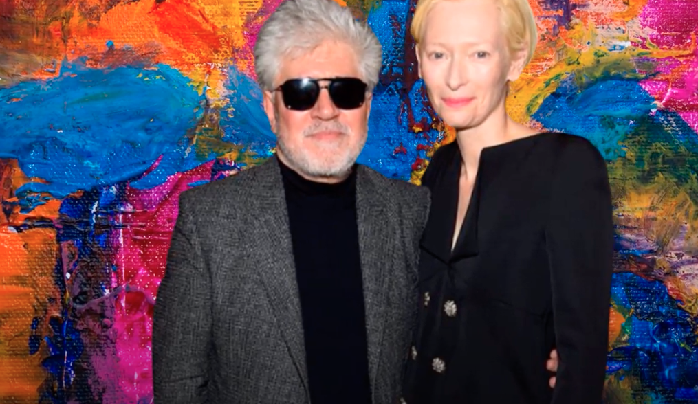 Pedro Almodóvar y Tilda Swinton