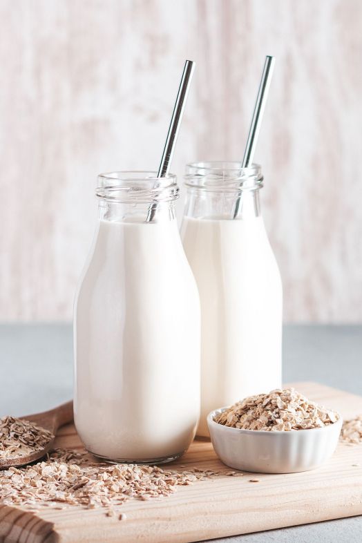 bigstock Non Dairy Oat Milk In Glass Ja 358982323