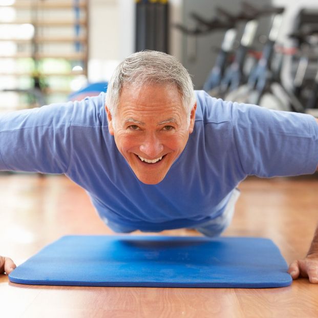 bigstock Senior Man Doing Press Ups In  13917968