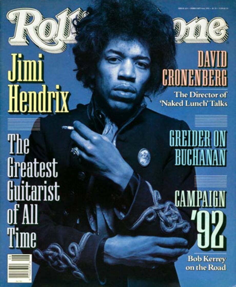 Rolling Stone. El mejor guitarrista de todos los tiempos