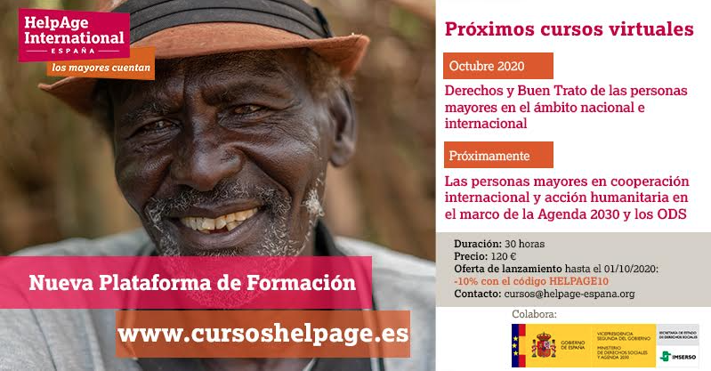 HelpAge España lanza una plataforma de formación especializada en Derechos Humanos de los Mayores