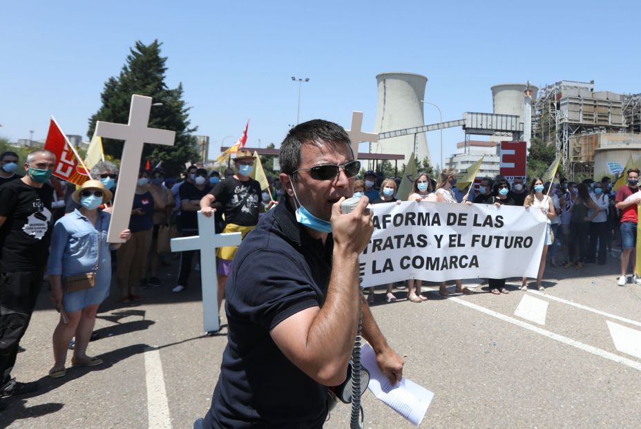 Trabajadores central térmica de Teruel
