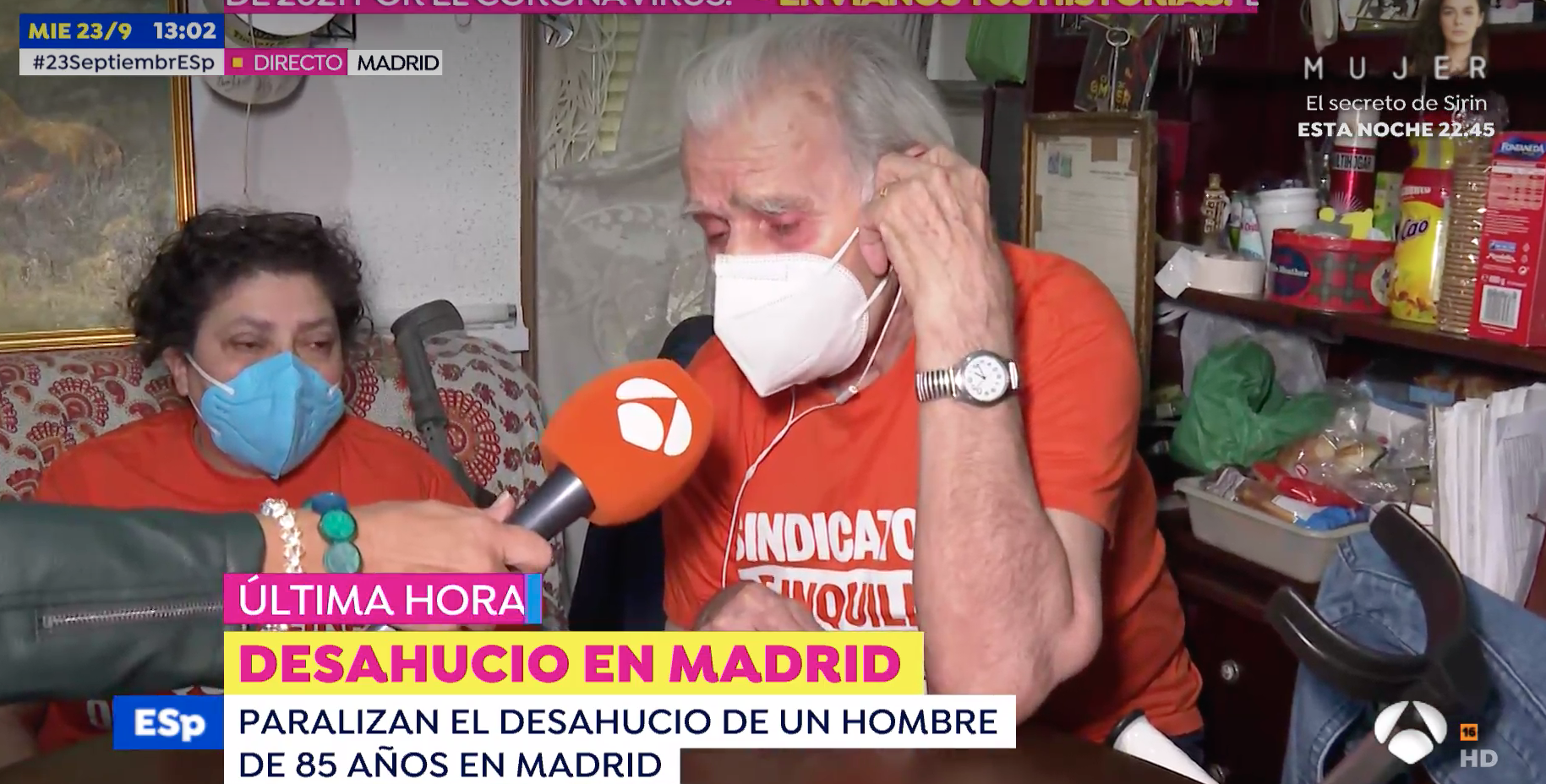 Consiguen paralizar un desahucio de un enfermo de cáncer terminal de 85 años 