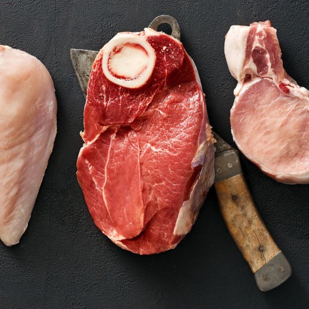 Carnes rojas y carnes blancas (bigstock)