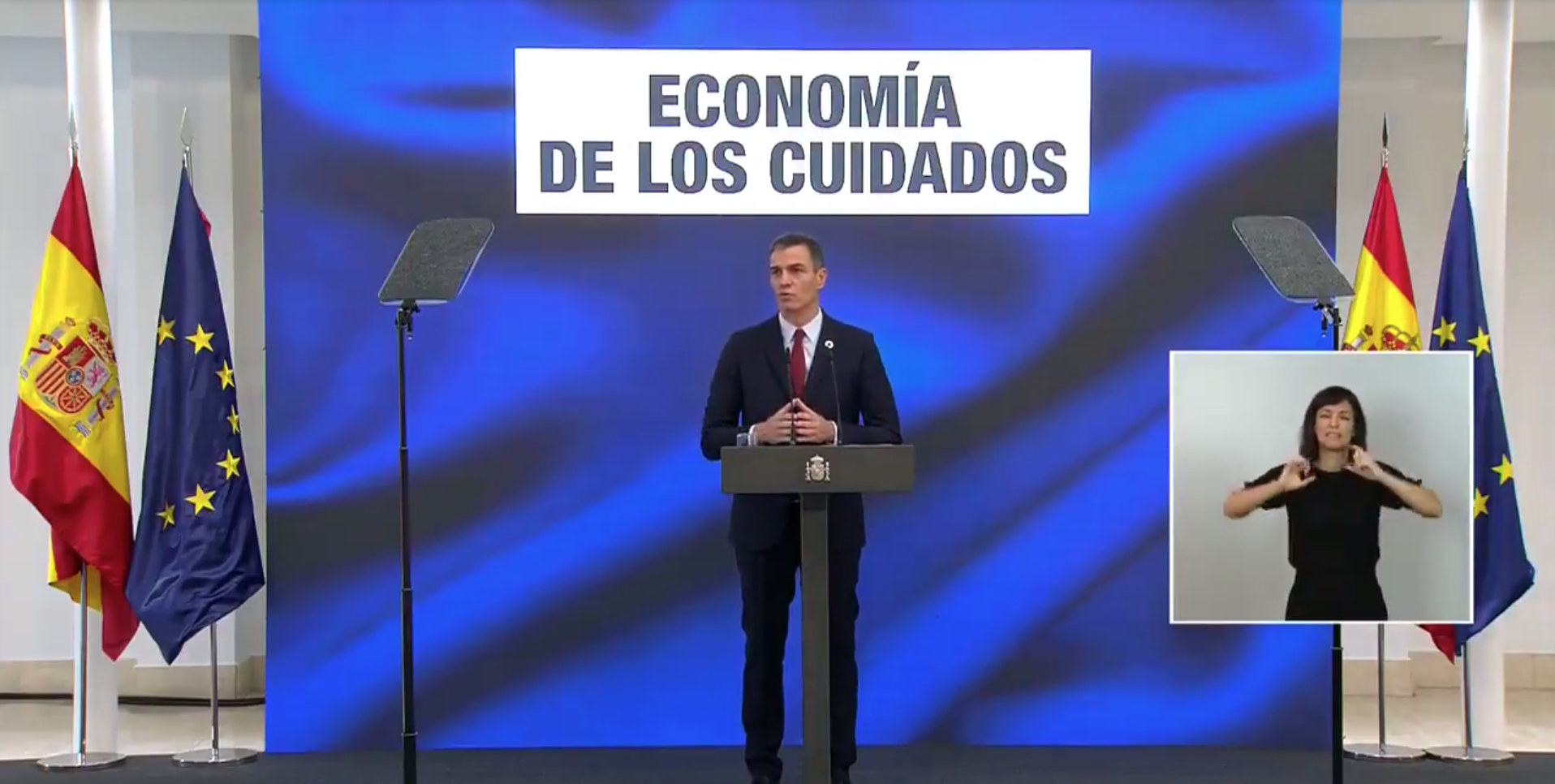 Sánchez impulsará la "nueva economía de los cuidados" con el foco puesto en mayores y dependientes