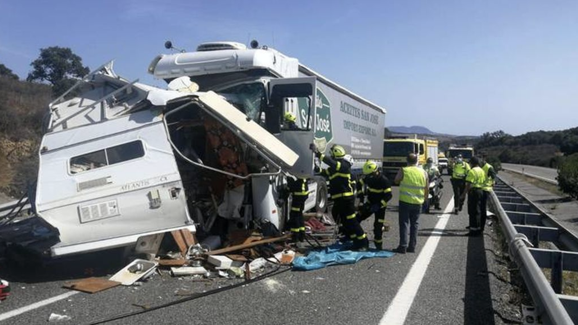 Provoca un grave accidente con el cadáver de su mujer para ocultar su asesinato