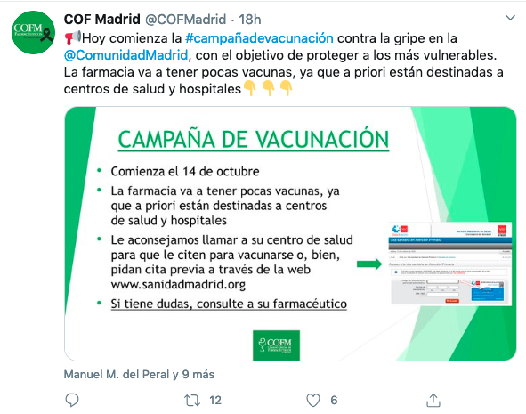 Campaña vacunación Madrid
