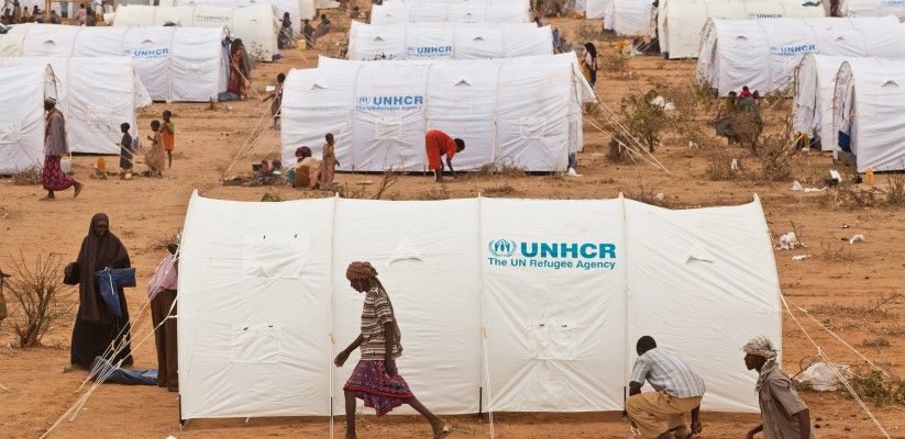 Campo de refugiados. Foto  ACNUR