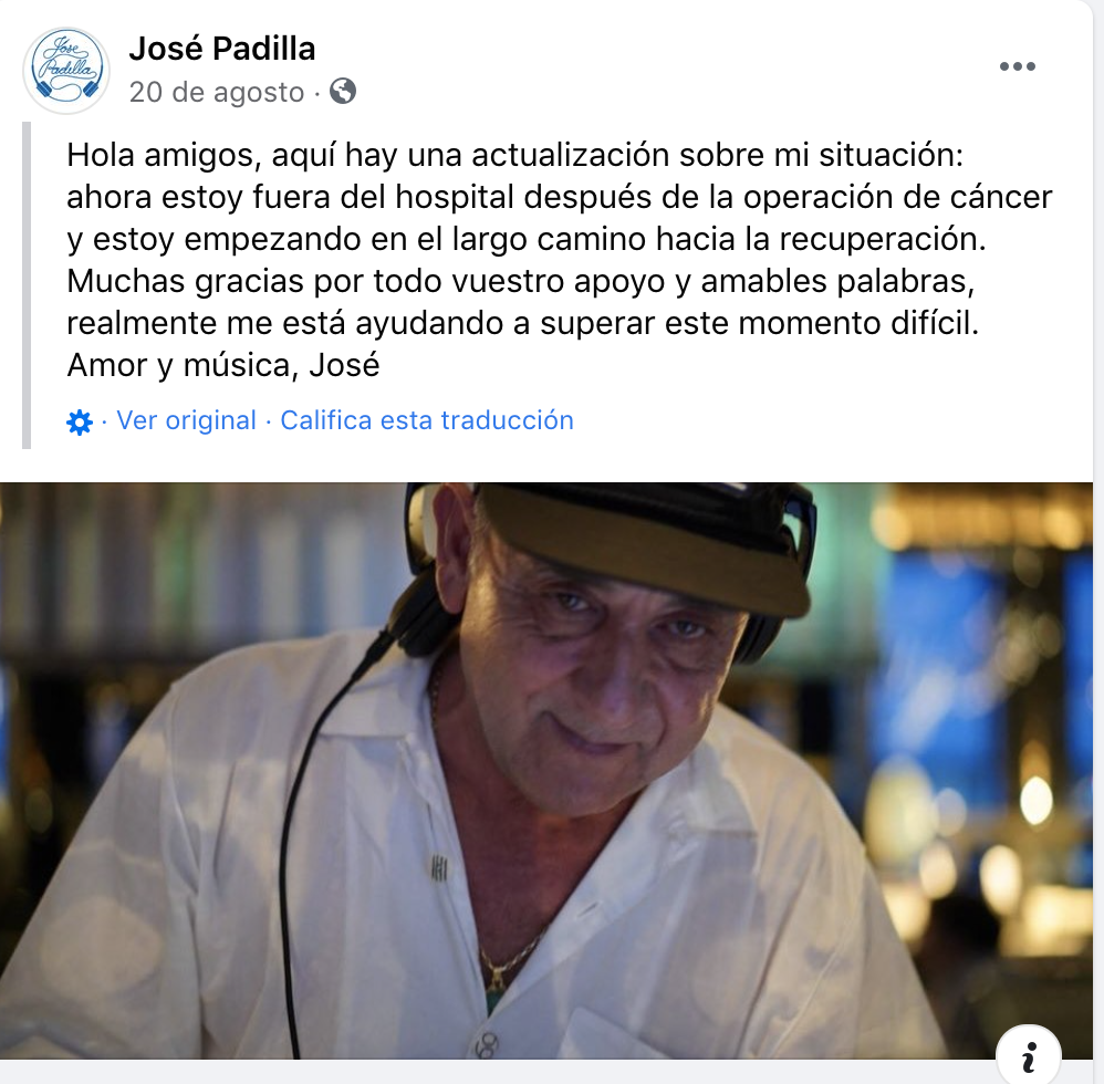 José Padilla. Facebook José Padilla. Facebook