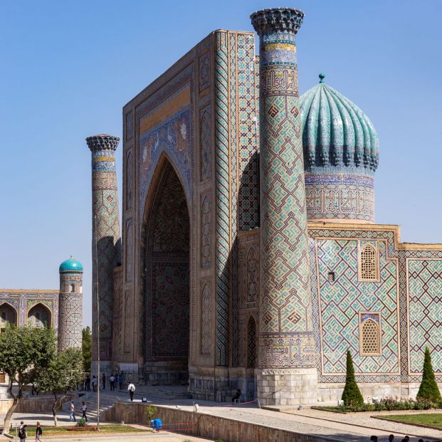 Samarcanda, en Uzbekistán, uno de los destinos favoritos en Asia Central y cumbre de la Ruta de la Seda (BigStock) Samarcanda, en Uzbekistán, uno de los destinos favoritos en Asia Central y cumbre de la Ruta de la Seda (BigStock)