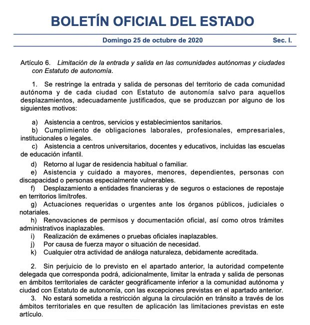 BOE: estado de alarma