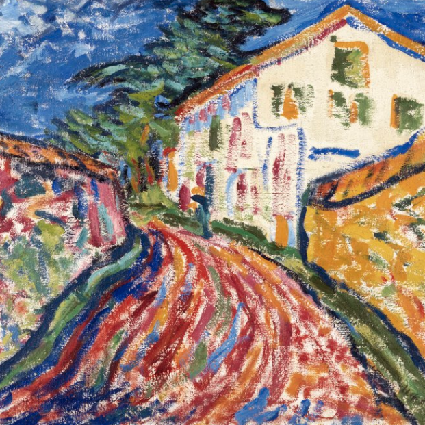 Erich Heckel  Casa en Dangast (La casa blanca), 1908