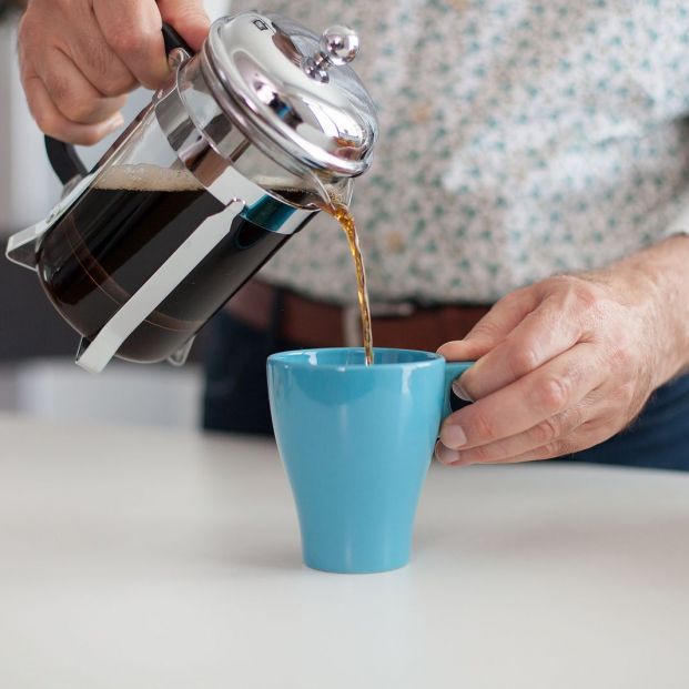 bigstock Senior Man Pouring Hot Coffee  384954275