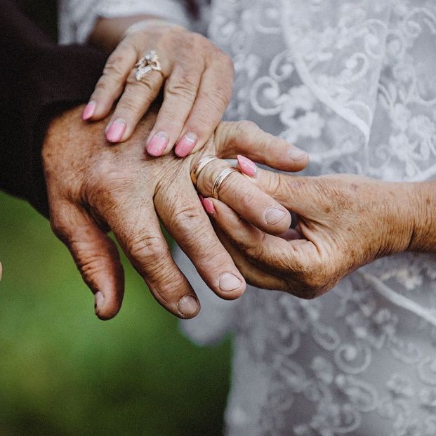 bigstock Elder Couples Hands Put On The 316952581