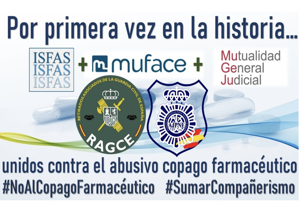 Policías y Guardias Civíles se unen a MUFACE, ISFAS y MUGEJU contra el copago de sus pensionistas