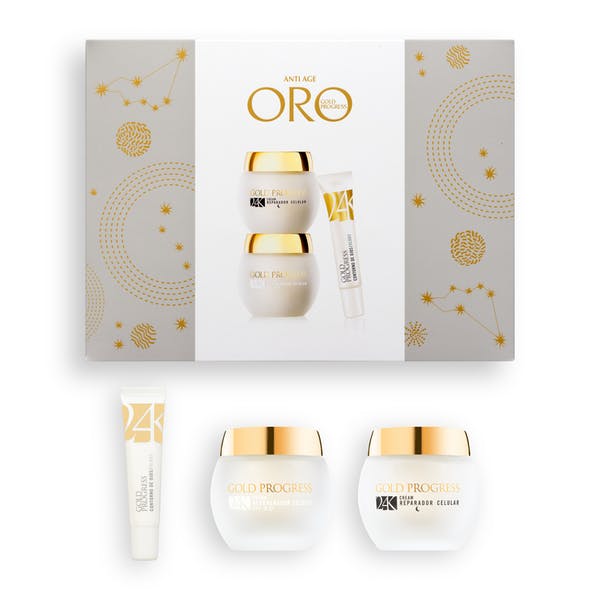 Lote facial mujer 24K Gold progress Deliplus anti edadjpg