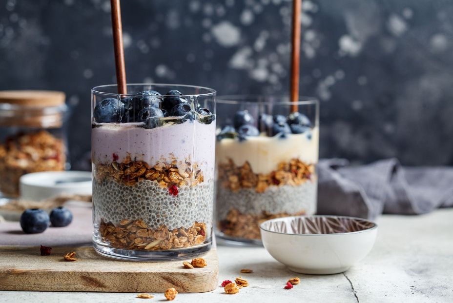 bigstock Breakfast Parfait With Chia G 362111797