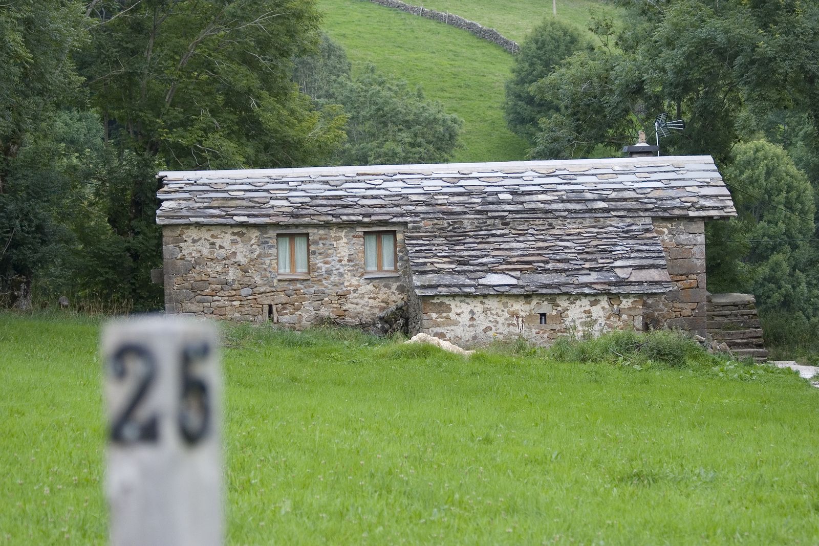 Cabaña pasiega típica del valle de Pas (bigstock)