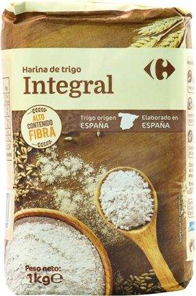 Harinas CARREFOUR Harina de trigo integral