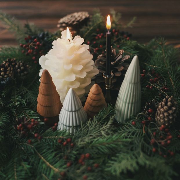 ¿Cómo puedo preparar un centro de mesa navideño? Foto: bigstock