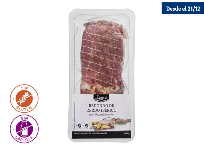 Redondo de cerdo ibérico Lidl Navidad